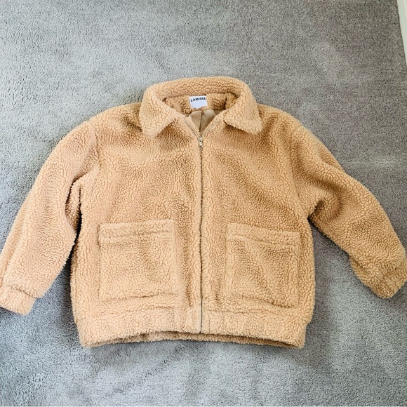 EUC I AM GIA PIXIE COAT TEDDY JACKET - Picture 6 of 7